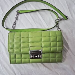 Michael Kors Tribeca Large Quilted Leather Convertible Crossbody Bag